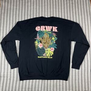 Santiago Hills Costa Rica Wreckin Krew CRWK Black Pullover Crewneck Men’s Sz 3XL